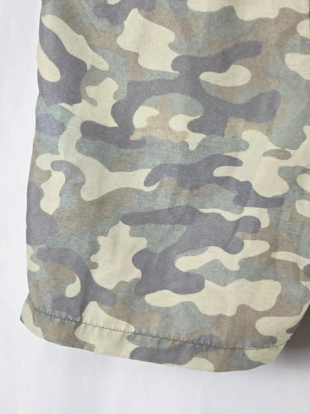 OAS Kid Camouflage Drawstring Swim Trunks with Palm Embroidery Size 10